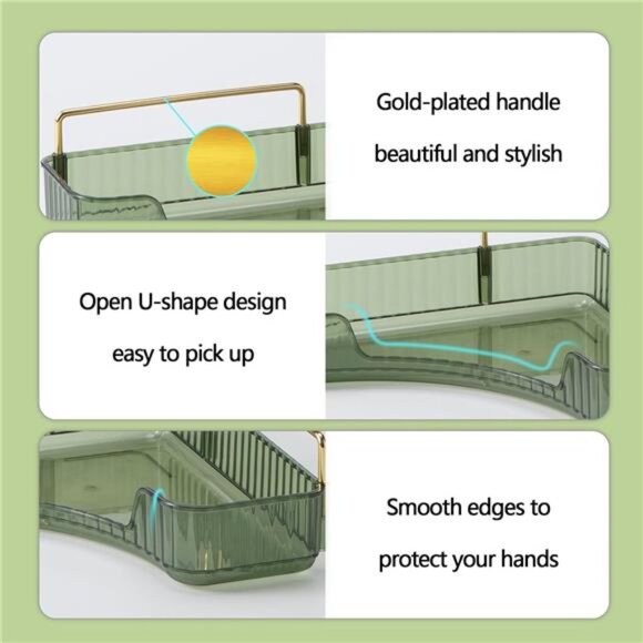 2-Tier Corner Bathroom Counter Organizer – Classic Storage Shelf for Makeup - Picture 2 of 7